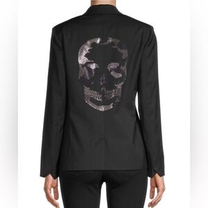Zadig & Voltaire Vedy Camo Skull Blazer Jacket size 42